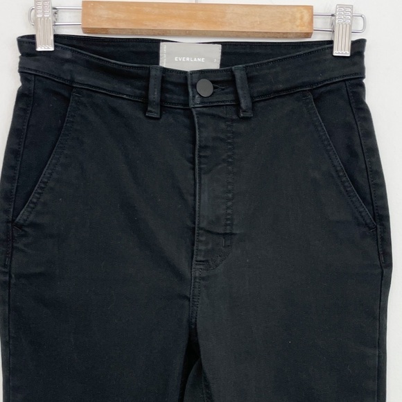 Everlane Black The Slim Leg Crop Regular Denim Jeans Size 2 - Picture 9 of 16